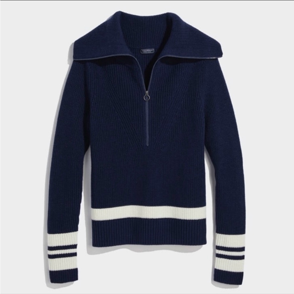 Vineyard Vines Striped Half-Zip Sweater - Picture 4 of 13